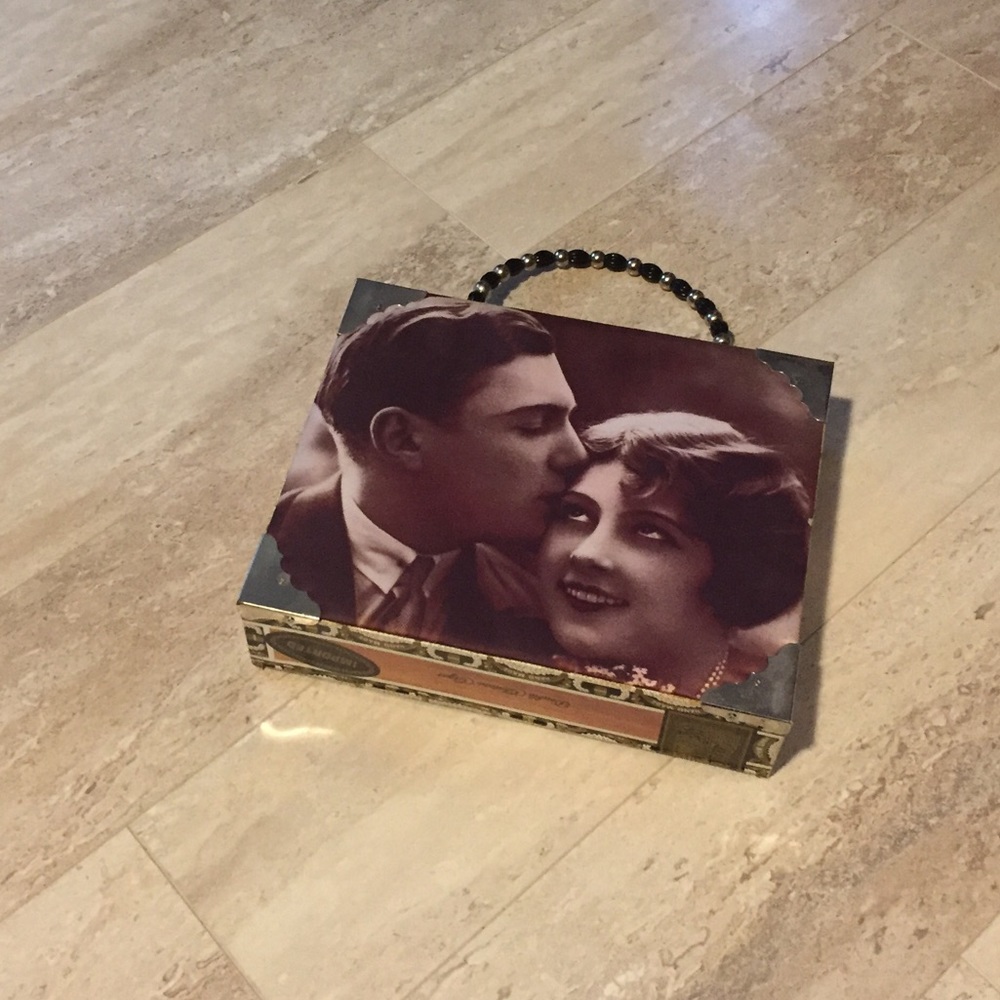 Vintage Cigar Box Purse (NEVER WORN!)